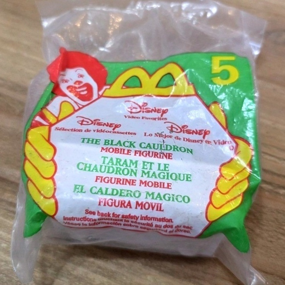 New 1998 McDonald's Disney The Black Cauldron Happy Meal Toy #5 VHS Toy